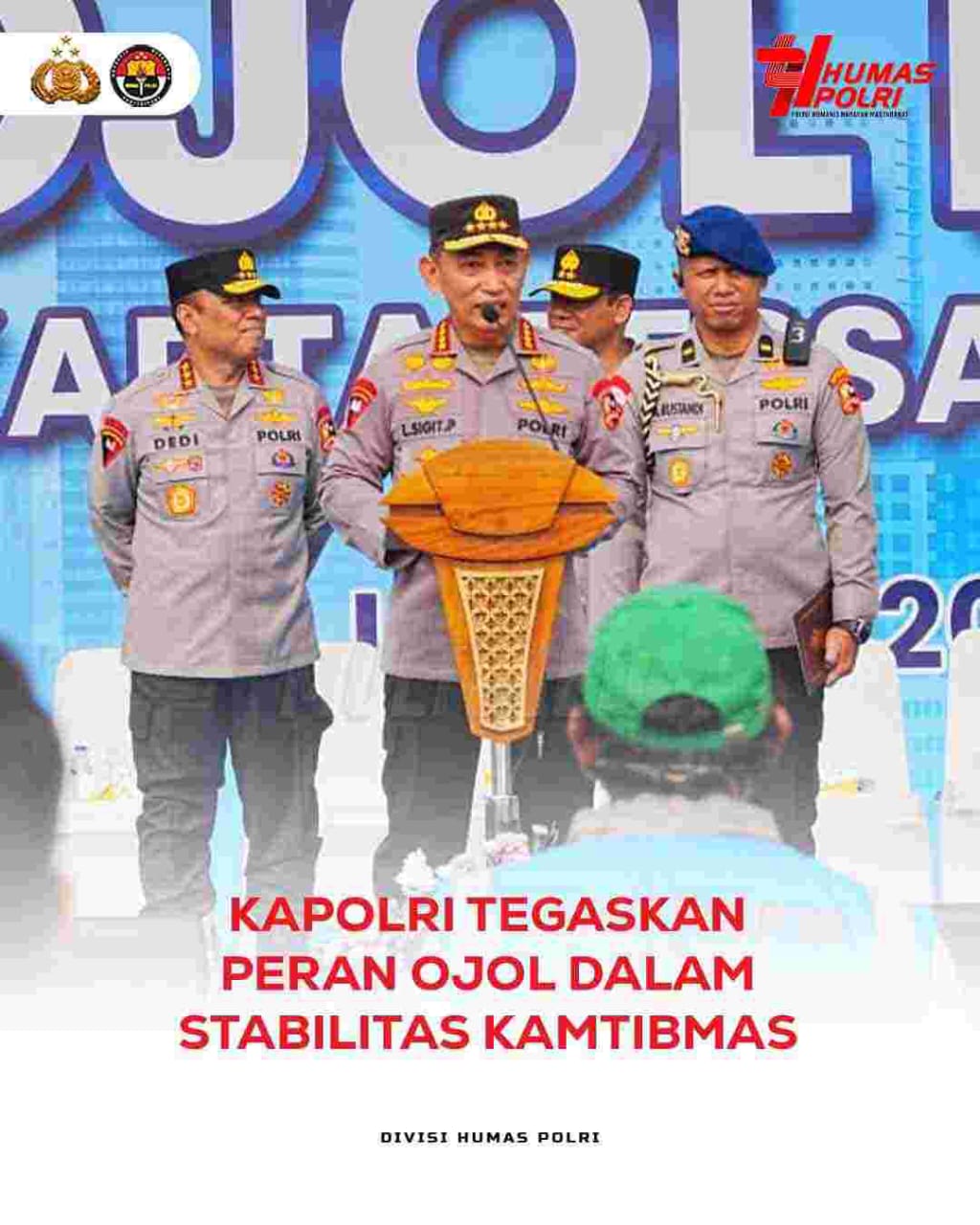 Kapolri Dorong Kolaborasi Polri dan Aplikator Ojol, Ciptakan Sistem Pengaduan Terintegrasi untuk Tingkatkan Keamanan dan Ketertiban Masyarakat