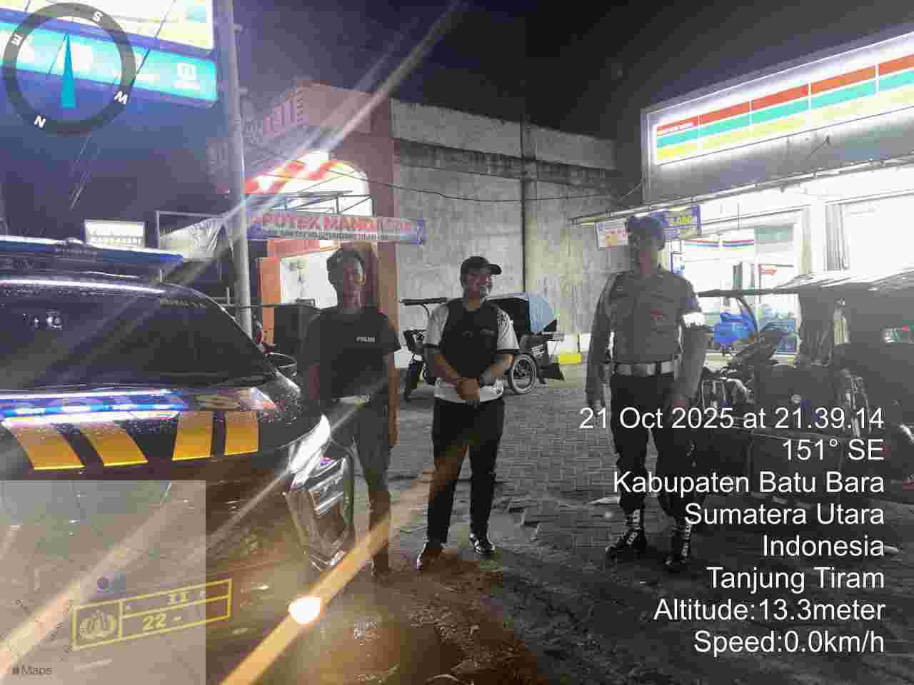 Jaga Kamtibmas, Polsek Labuhan Ruku Rutin Gelar Patroli Malam Antisipasi Kejahatan dan Gangguan Ketertiban