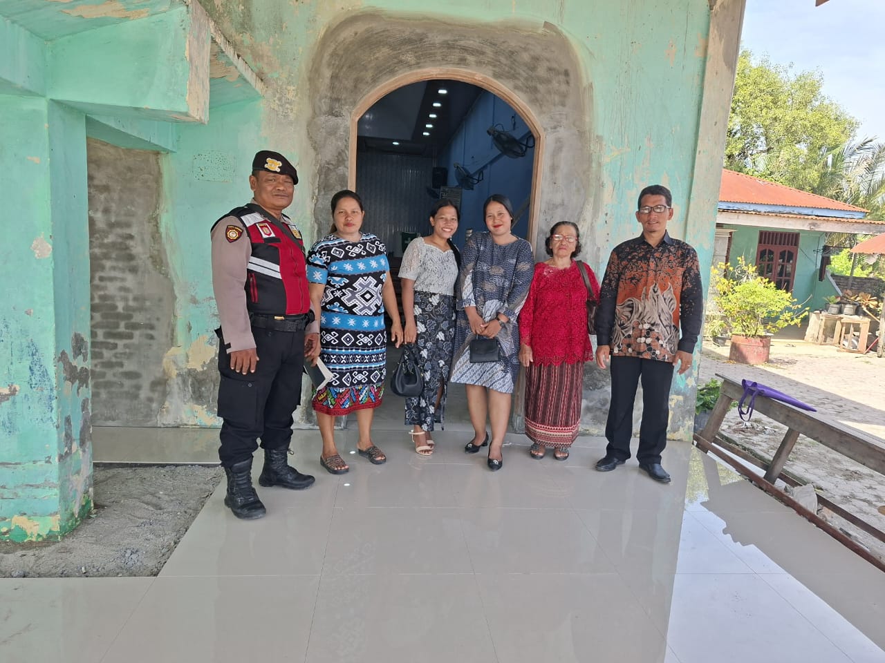 Polsek Medang Deras Kawal Ibadah di HKBP Pagurawan, Jamin Keamanan Jemaat