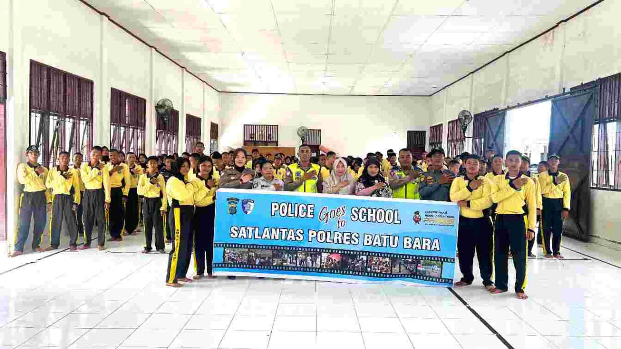 Police Goes To School di SMA Negeri 1 Talawi, Satlantas Polres Batu Bara Ingatkan Keselamatan Berlalu Lintas