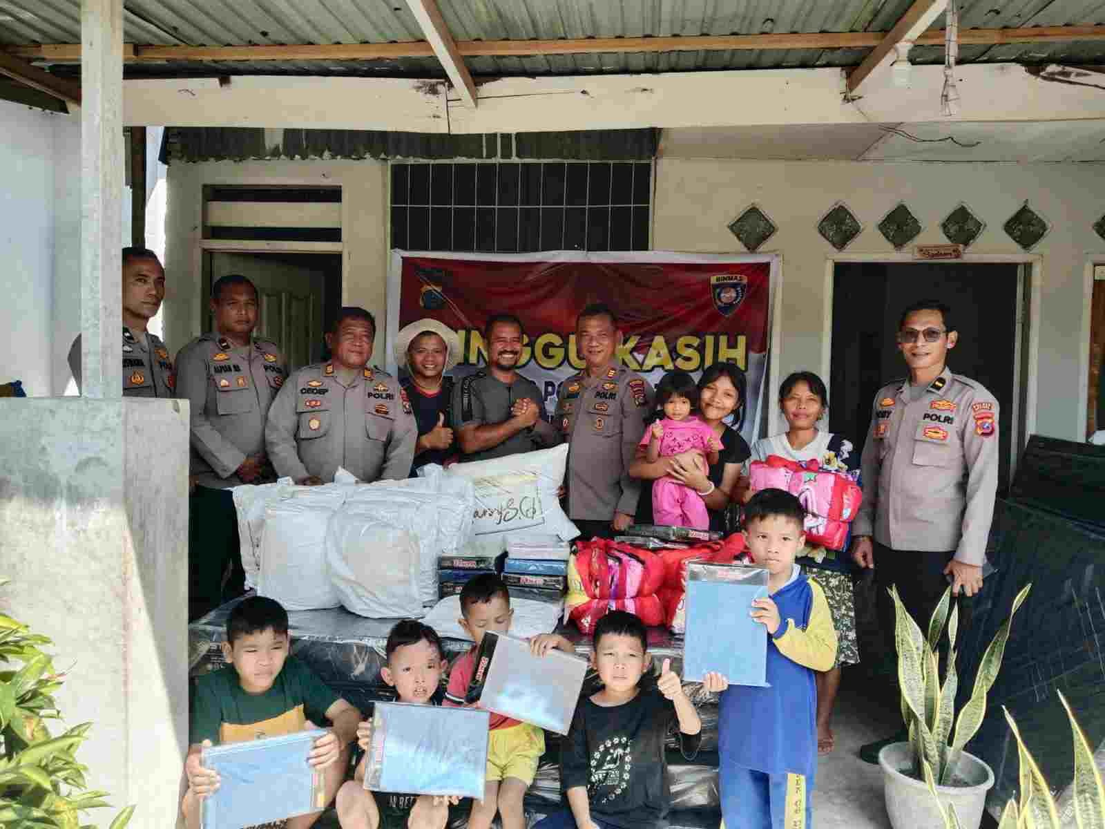 Polres Batu Bara Kembali Salurkan Bantuan Melalui Program “Minggu Kasih”