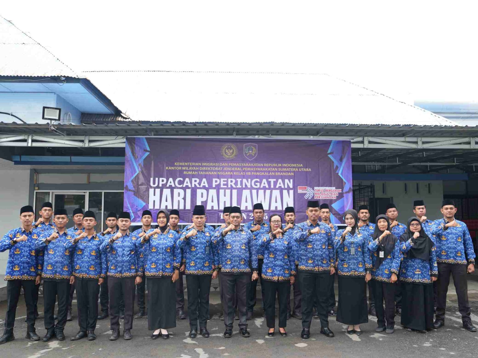 “Pahlawanku Teladanku,” Rutan Pangkalan Brandan Gelar Upacara Peringatan Hari Pahlawan