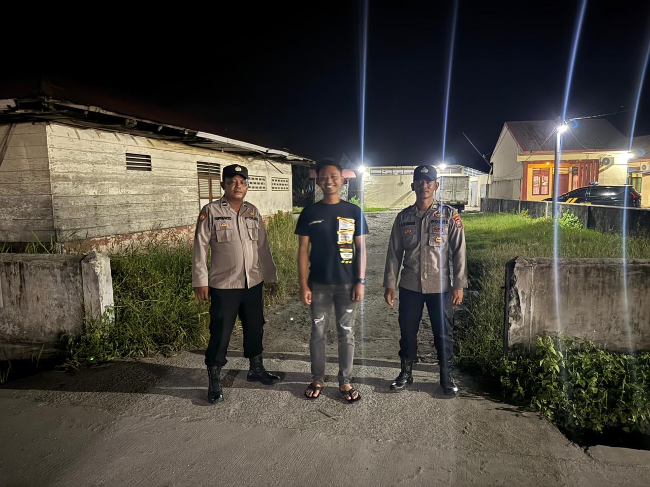 Polsek Medang Deras Tingkatkan Patroli Malam, Antisipasi Kejahatan dan Gangguan Kamtibmas