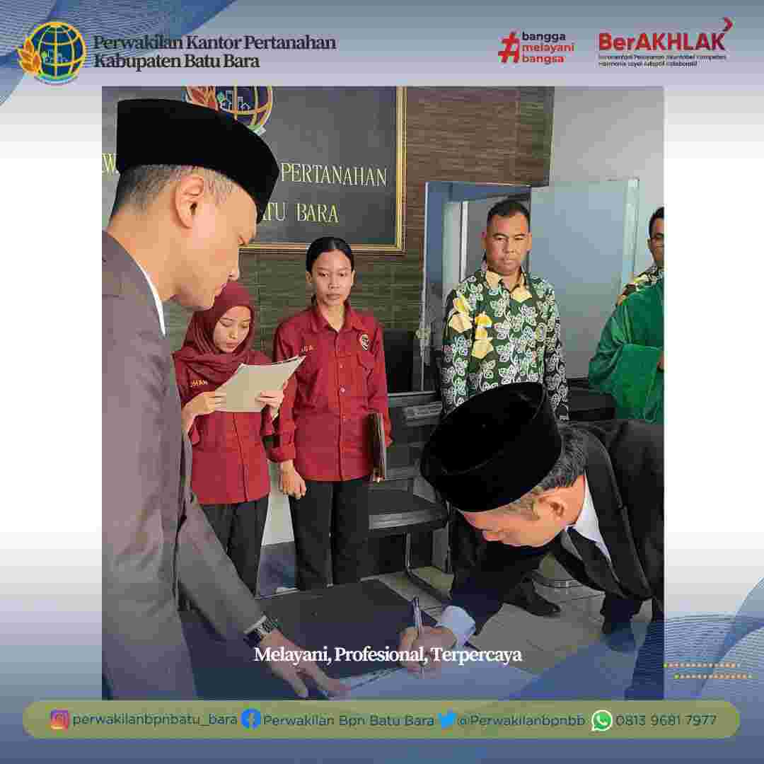 ATR/BPN Batu Bara Lantik Pejabat Pembuat Akta Tanah untuk Optimalisasi Pelayanan