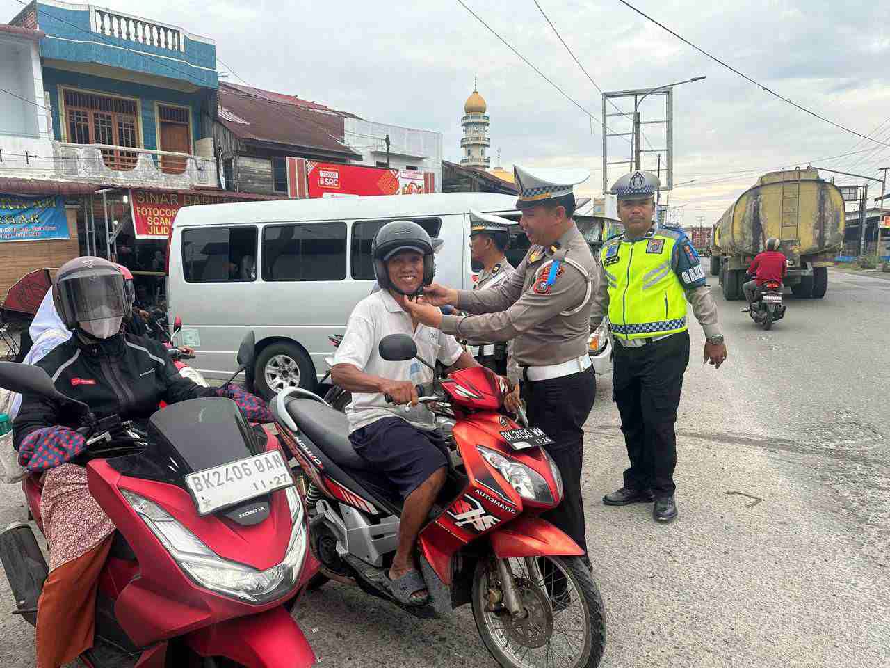 Satlantas Polres Batu Bara Sosialisasi Operasi Zebra Toba 2025, Prioritaskan Keselamatan Pengguna Jalan