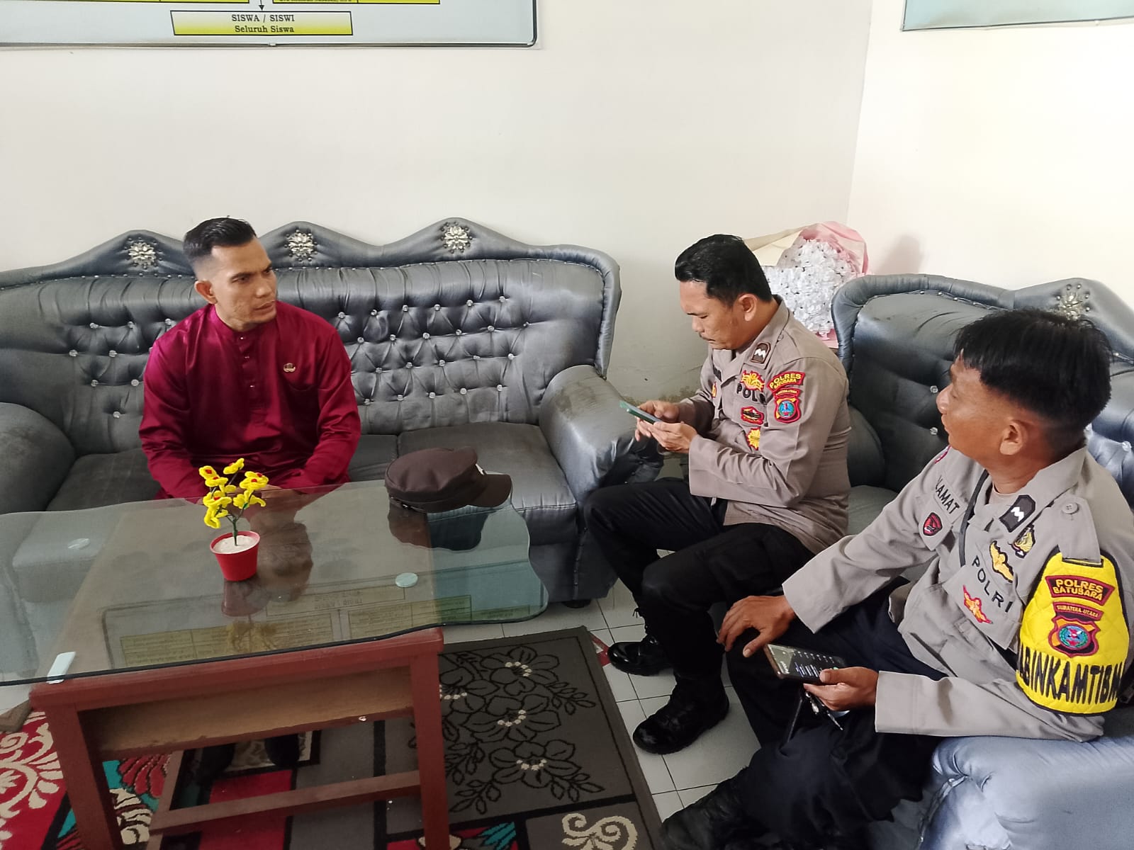 Polsek Lima Puluh Gencar Sosialisasi Penerimaan Siswa Baru SMA Taruna Kemala Bhayangkara