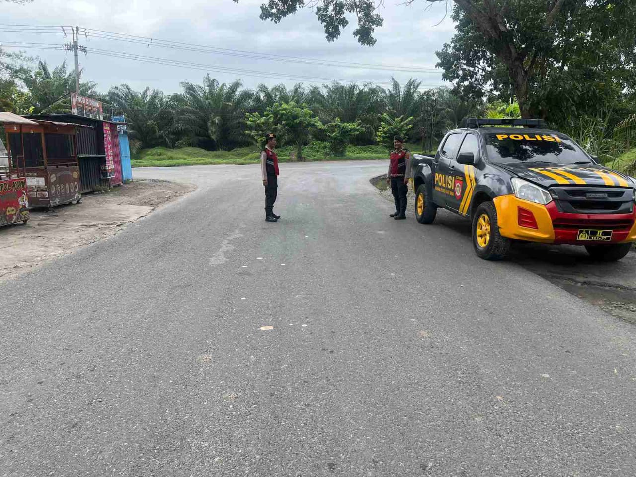 Polres Batu Bara Tingkatkan Patroli Roda Empat di Simpang Taman Kota Lima Puluh, Jaga Kamtibmas Tetap Kondusif