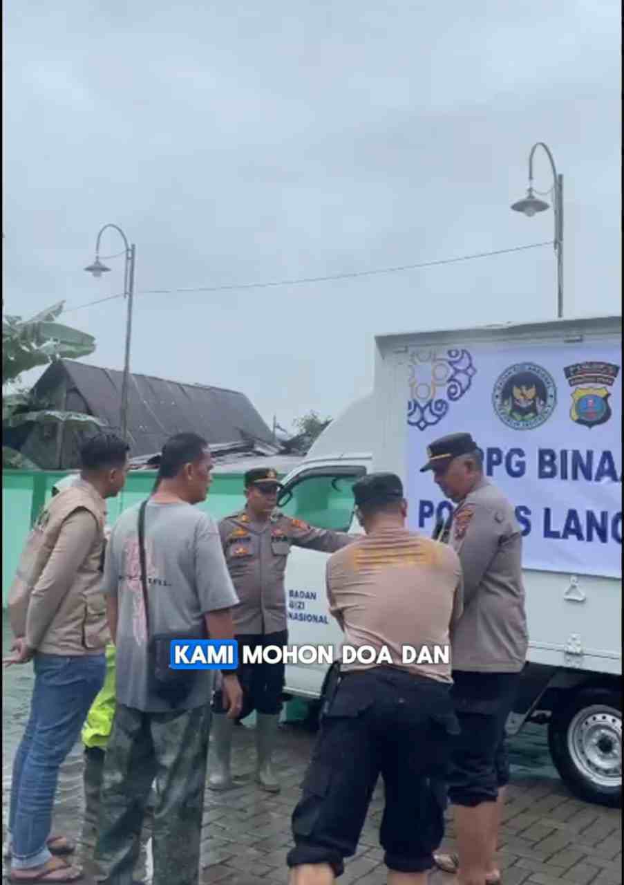 ‎Polres Langkat, BGN, dan SPPG Bersinergi Salurkan Bantuan dan Layanan untuk Korban Banjir