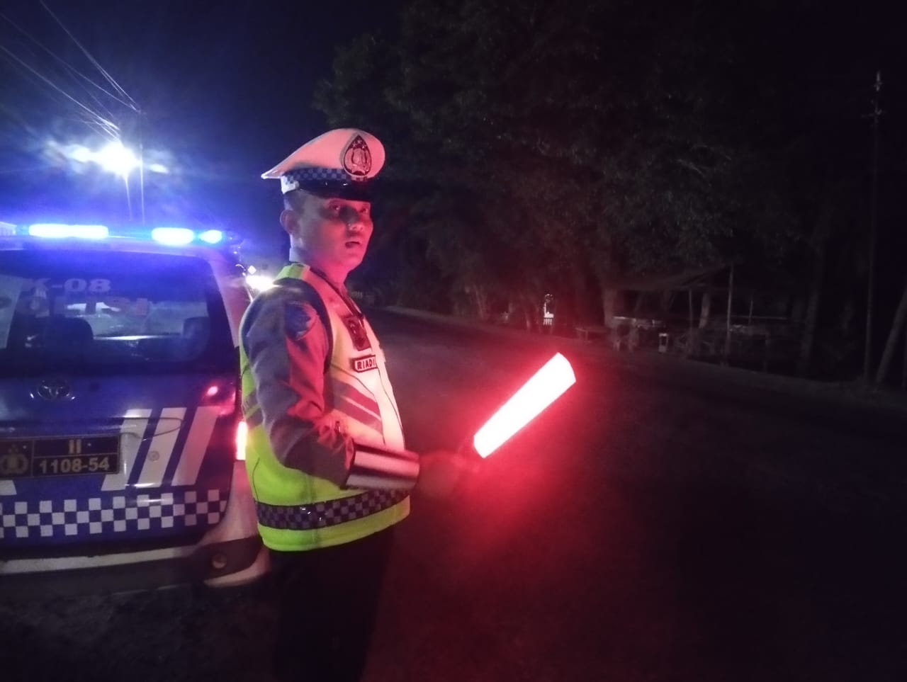 Polres Batu Bara Gelar Patroli Blue Light, Antisipasi Gangguan Kamseltibcarlantas Pasca Operasi Lilin 2025