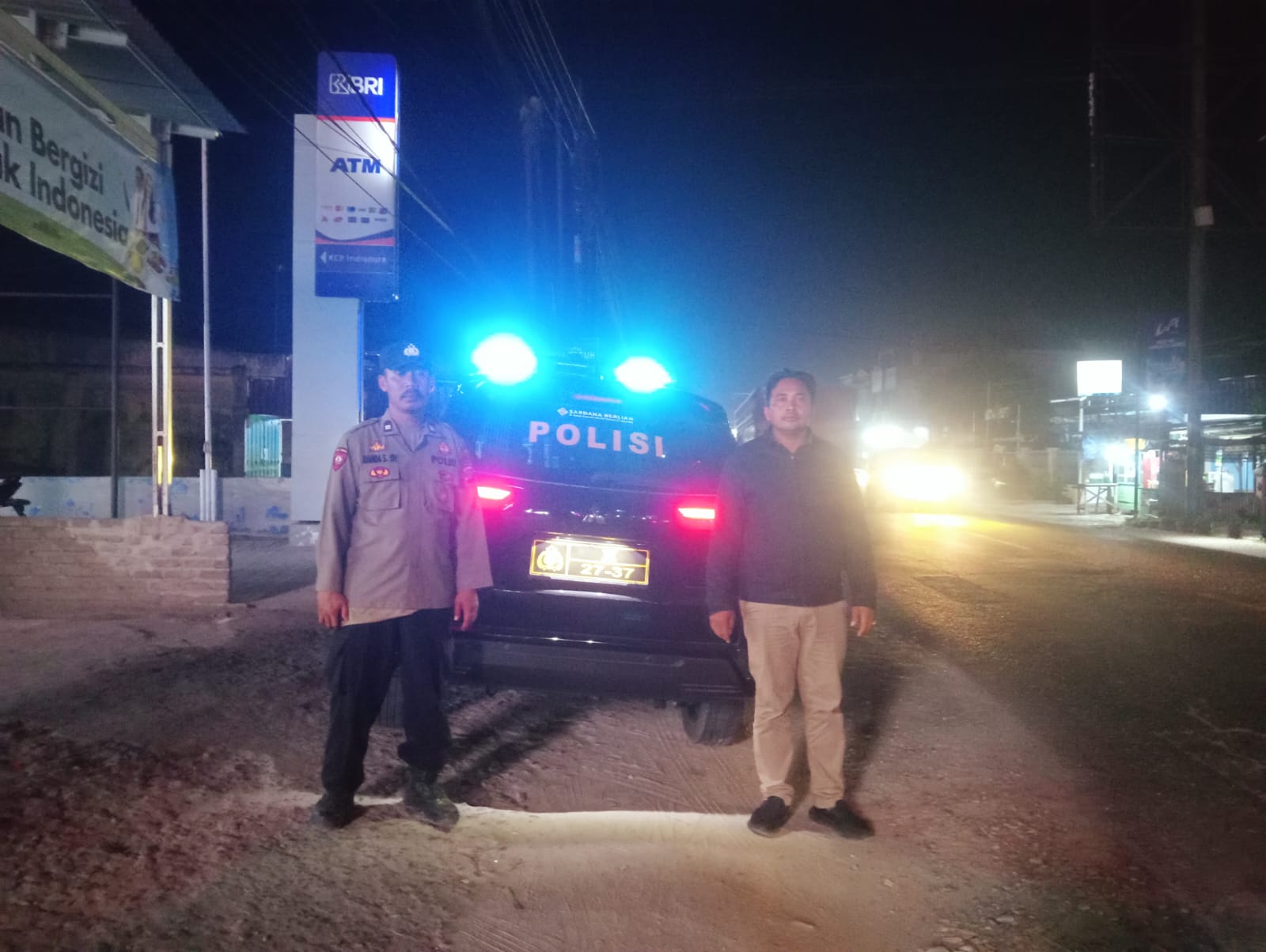 Polsek Indrapura Perketat Patroli Malam, Antisipasi Balap Liar, Begal, dan Tawuran