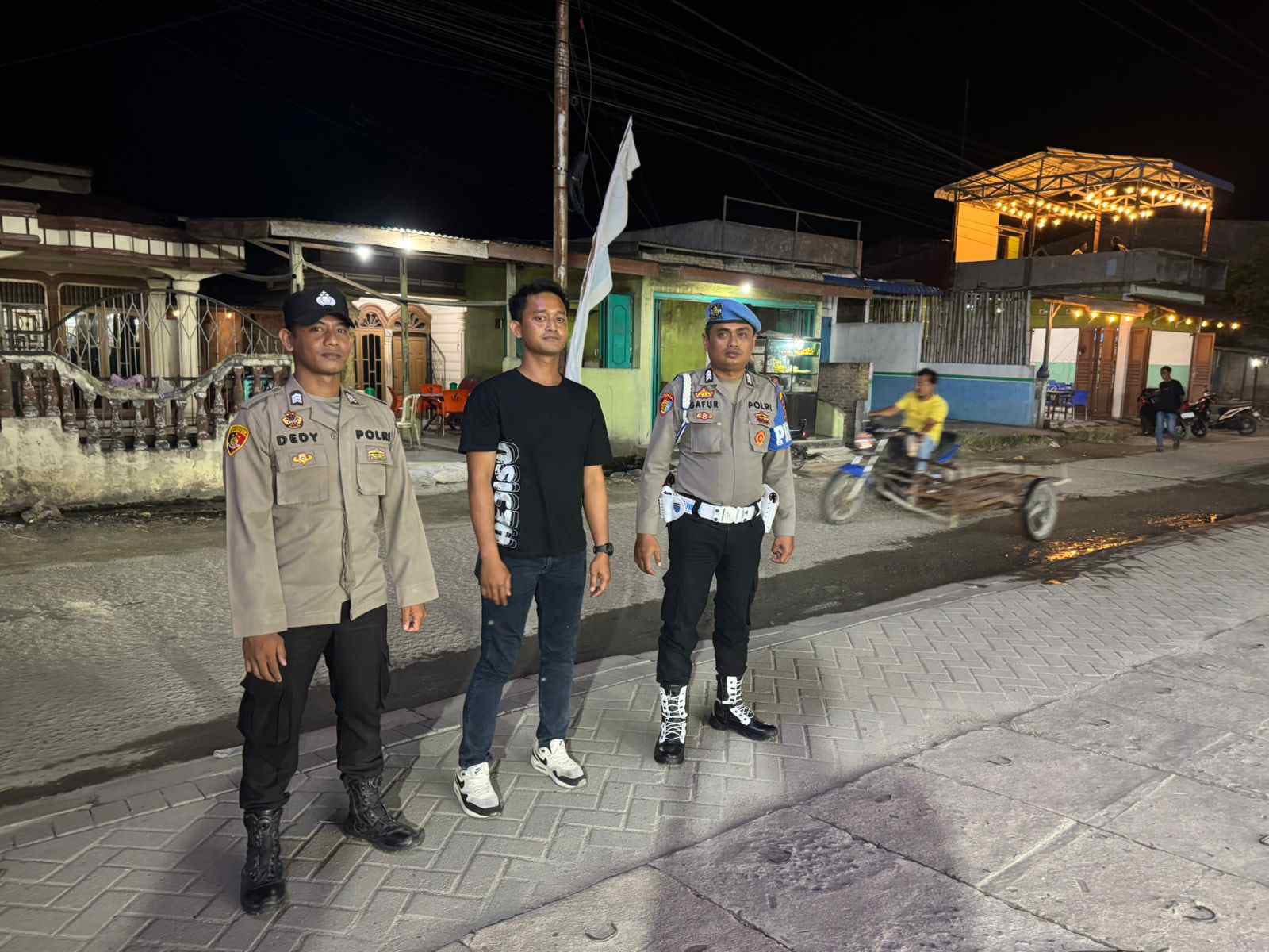 Polsek Medang Deras Tingkatkan Patroli Malam, Cegah Kejahatan dan Gangguan Kamtibmas