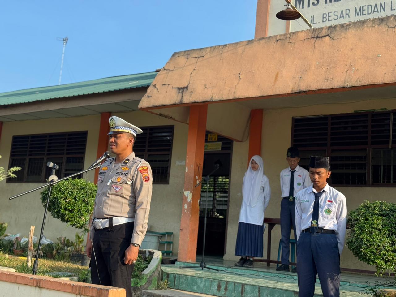 Satlantas Polres Batu Bara Gencar Sosialisasi Keselamatan Lalu Lintas melalui Program Police Goes To School