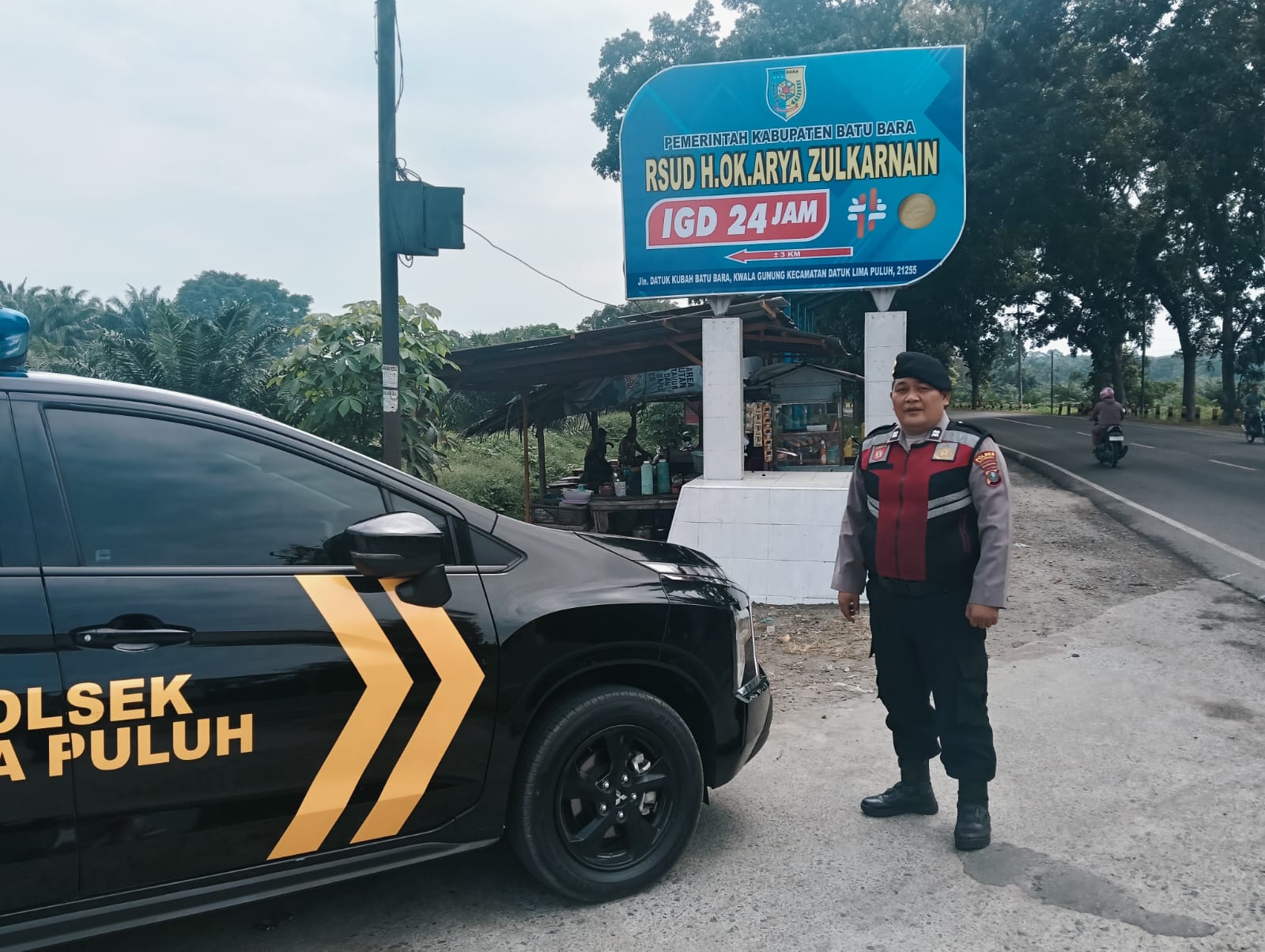 Polsek Lima Puluh Aktif Patroli dan Jalin Silaturahmi dengan Warga, Jaga Kamtibmas Kondusif