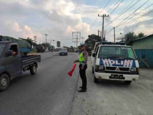 Sat Lantas Polres Batu Bara Tingkatkan Patroli Sore, Cegah Laka Lantas dan Kemacetan