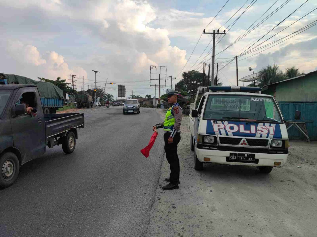 Sat Lantas Polres Batu Bara Tingkatkan Patroli Sore, Cegah Laka Lantas dan Kemacetan