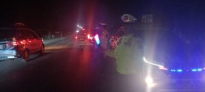 Sat Lantas Polres Batu Bara Gelar Patroli Blue Light, Antisipasi Laka Lantas di Jalinsum
