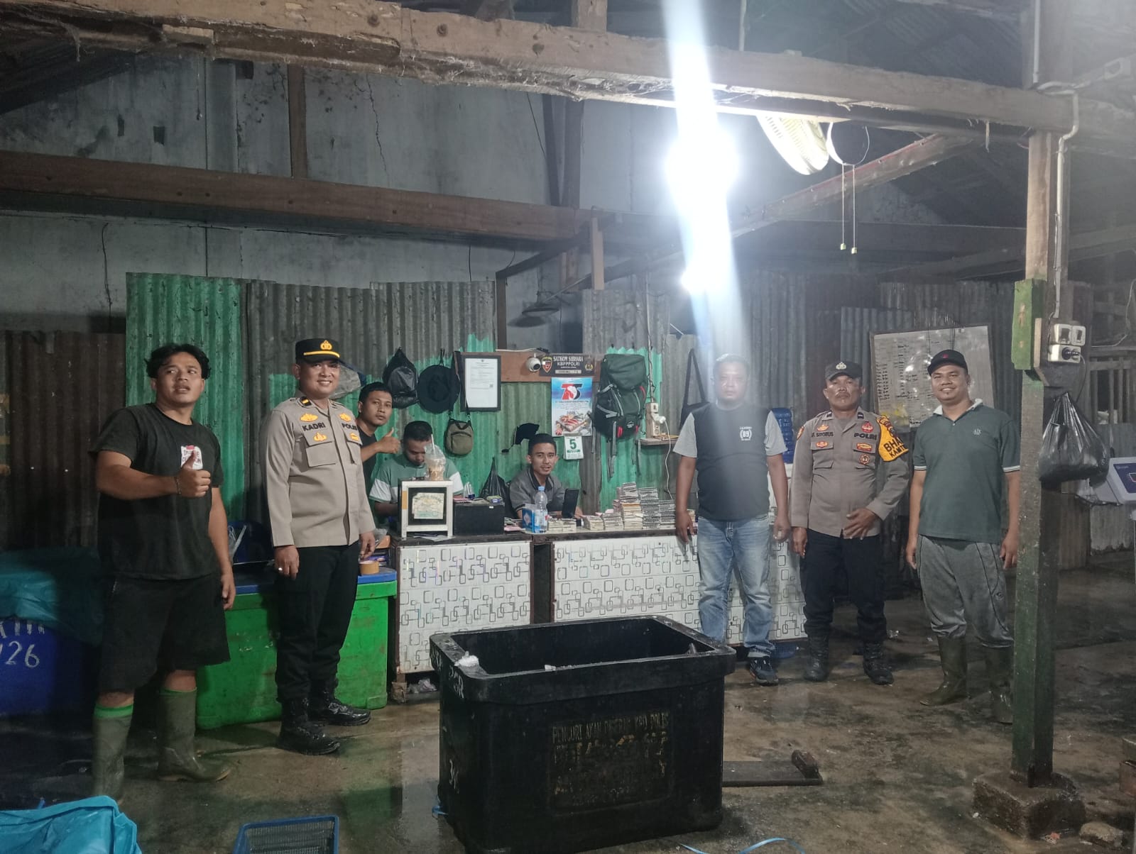 Polsek Medang Deras gelar patroli malam gabungan, antisipasi kejahatan dan tawuran di wilayahnya