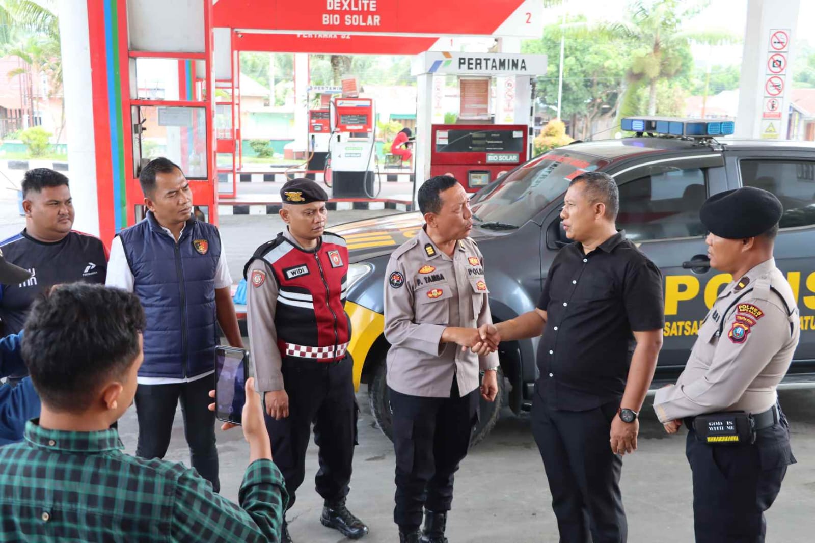 Polres Batu Bara Laksanakan Patroli dan Pengecekan SPBU, Pastikan Distribusi BBM Berjalan Aman dan Lancar