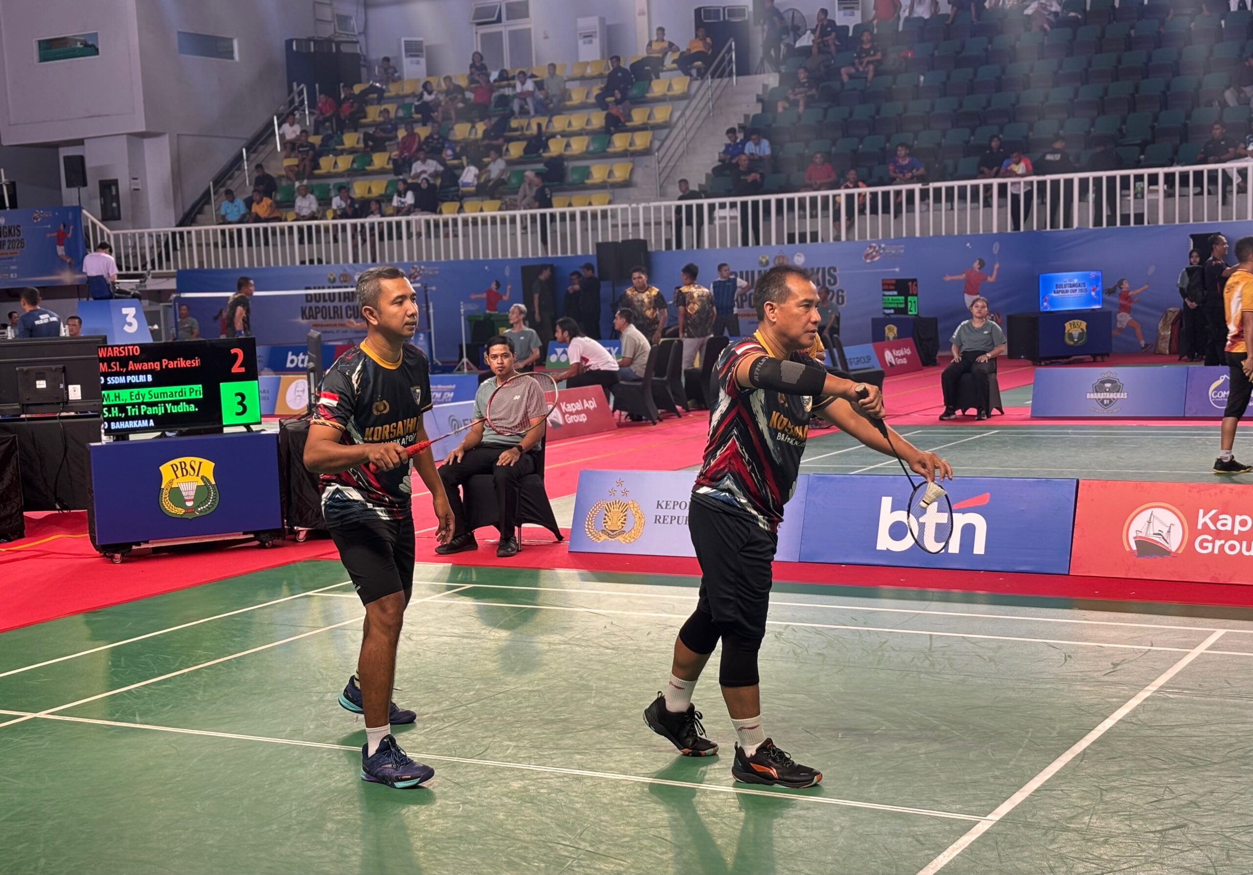 *Peringati Hari Bhayangkara ke-80, Tim Korsabhara Baharkam Polri Unjuk Gigi di Kejuaraan Bulutangkis Kapolri Cup 2026