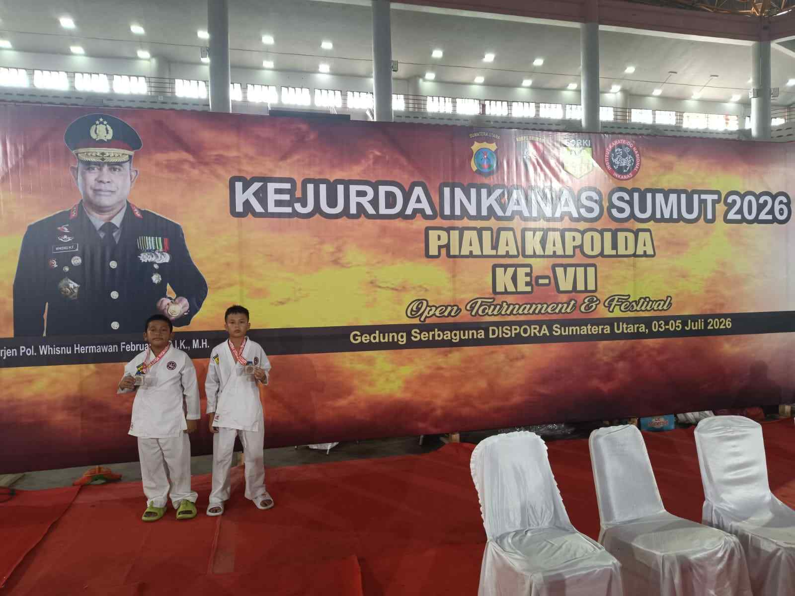 Dojo Polres Batu Bara Raih 2 Medali Perak di Kejuaraan Daerah Inkanas Piala Kapolda Cup VII Sumut 2026