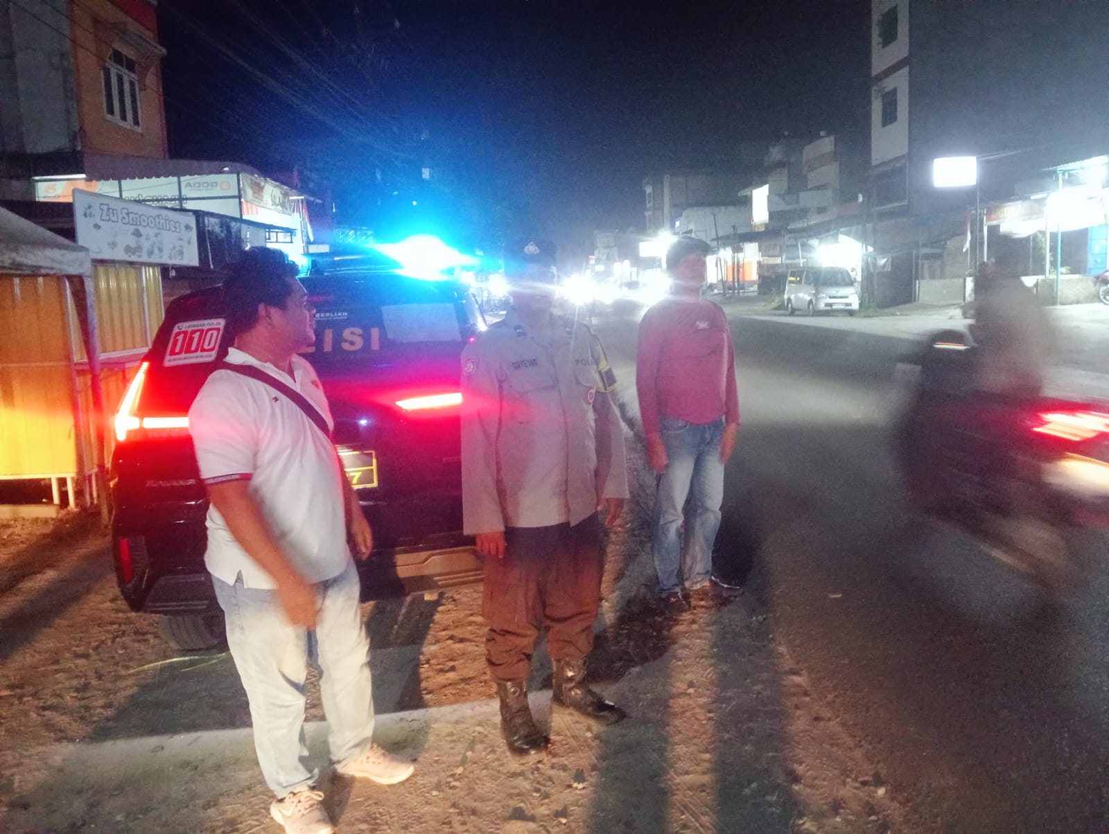 Polsek Air Putih Gelar Patroli Malam Menyeluruh, Antisipasi Balap Liar, Begal dan Tawuran
