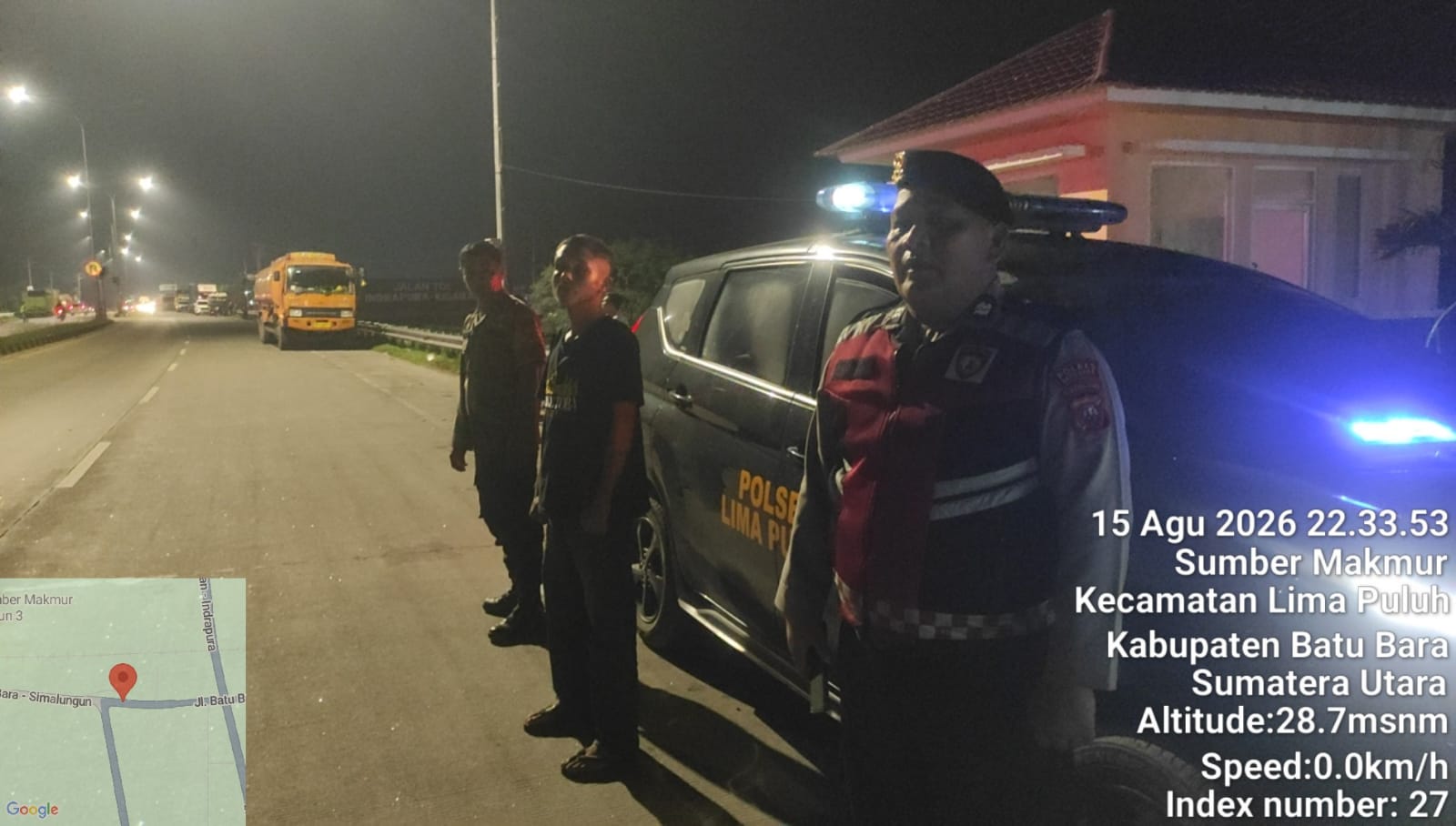 Polsek Lima Puluh Patroli Mobile, Antisipasi Tawuran Dan Kejahatan Di Jalinsum Serta Area Exit Tol