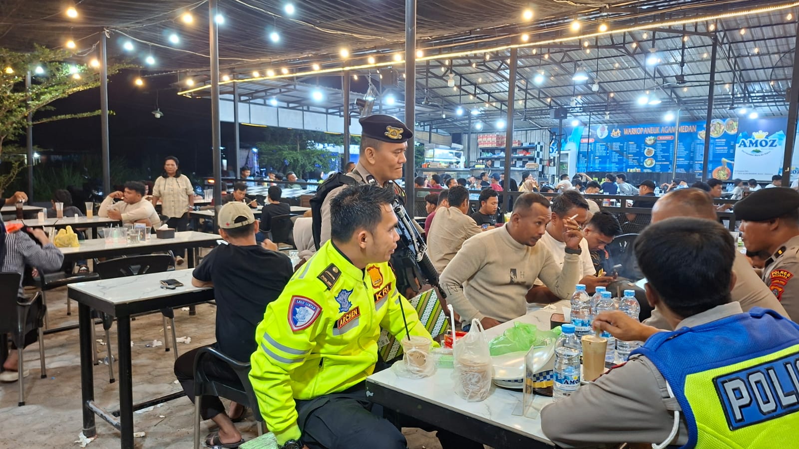 Polres Batu Bara Gelar KRYD Blue Light Patroli Malam, Sasar Titik Rawan Kejahatan Jalanan