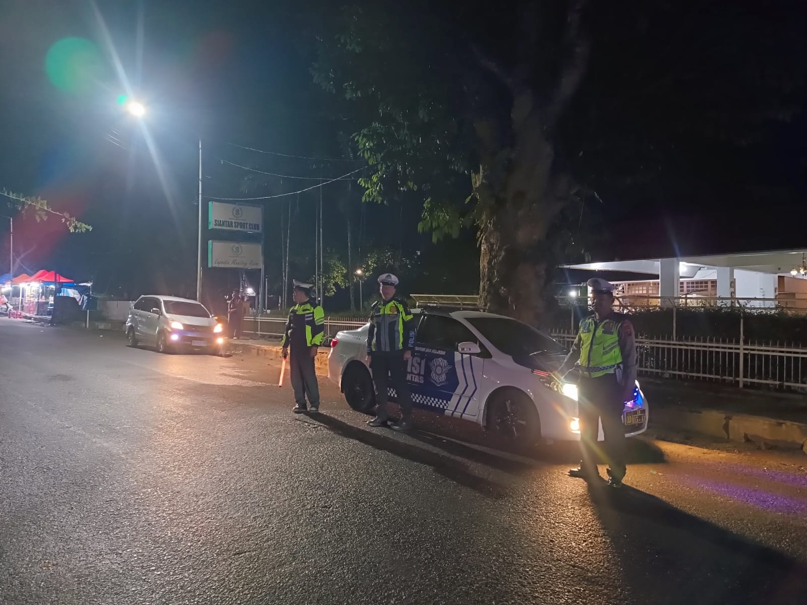 Sat Lantas Polres Pematangsiantar Gelar Blue Light Patrol Malam, Jaga Kamtibmas Dan Tertib Lalu Lintas