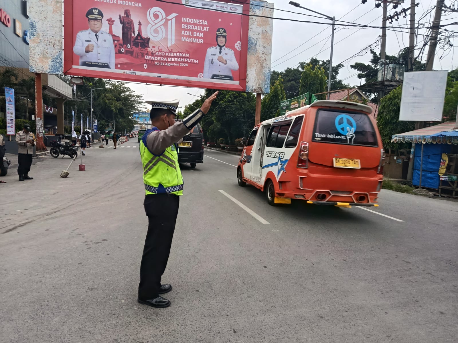 Sat Lantas Polres Pematangsiantar Gelar Pos Padat Pagi, Amankan 35 Titik Persimpangan Kota