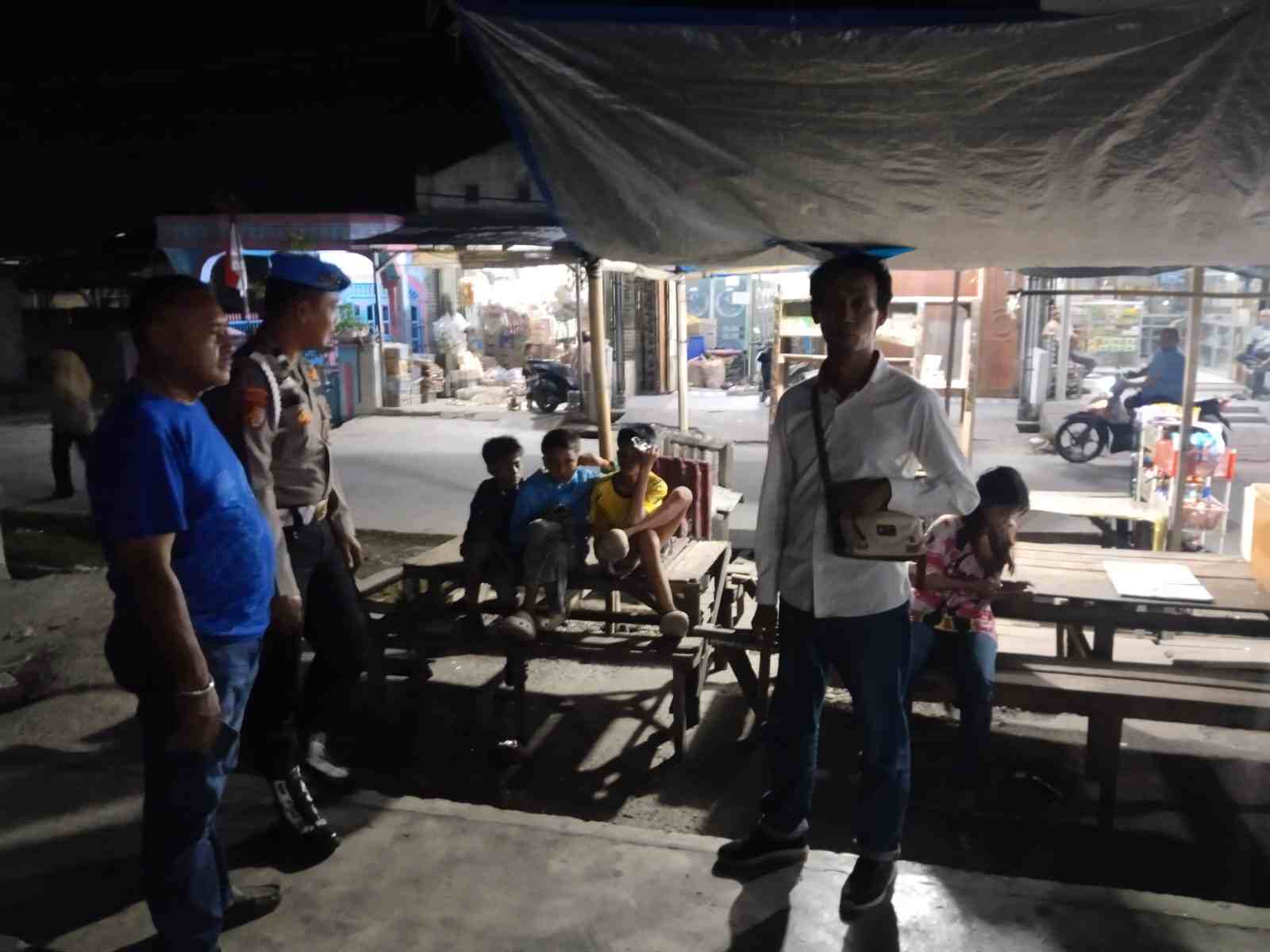 Polsek Talawi Patroli Malam, Antisipasi Tawuran Dan Kejahatan Jalanan