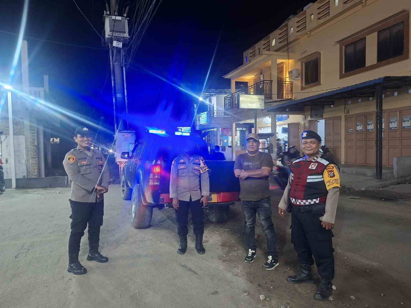 Polsek Medang Deras Patroli KRYD, Antisipasi Kejahatan Jalanan Dan Premanisme