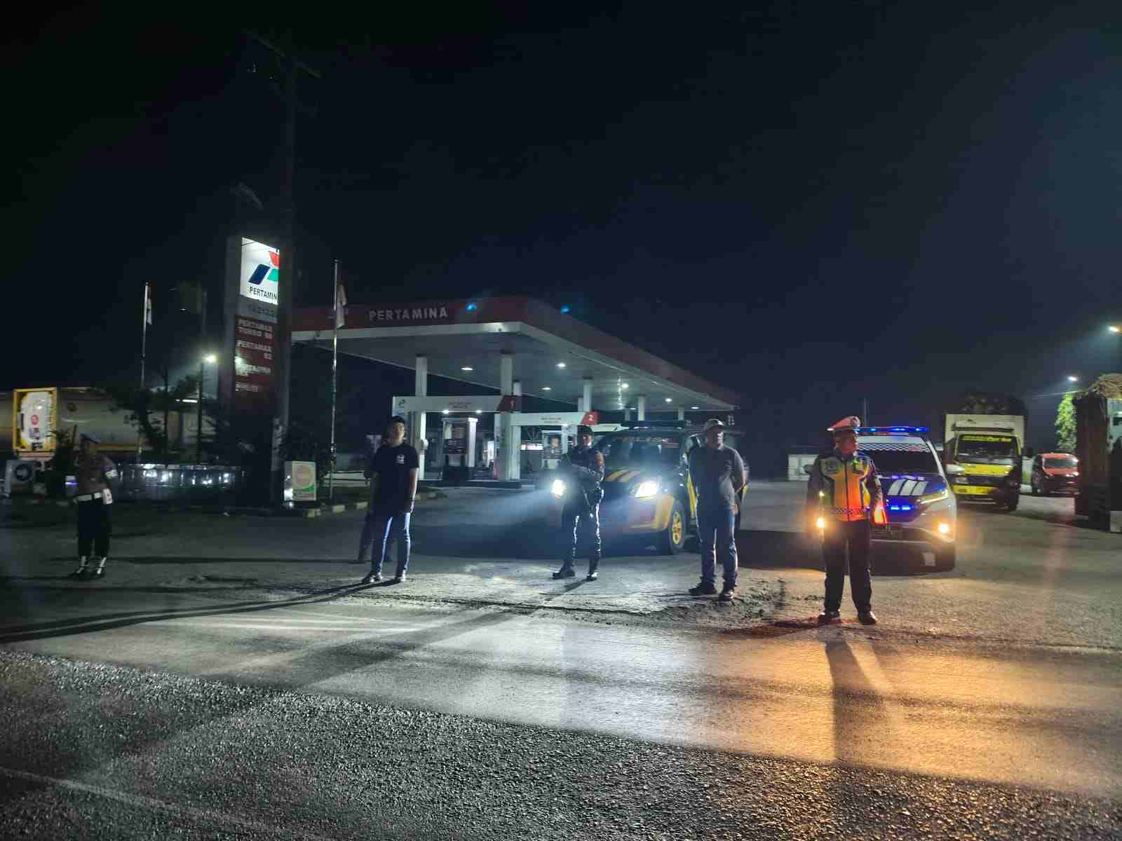 6 Titik Rawan Jalinsum Diamankan, Patroli Blue Light Polres Batu Bara Berjalan Aman dan Lancar