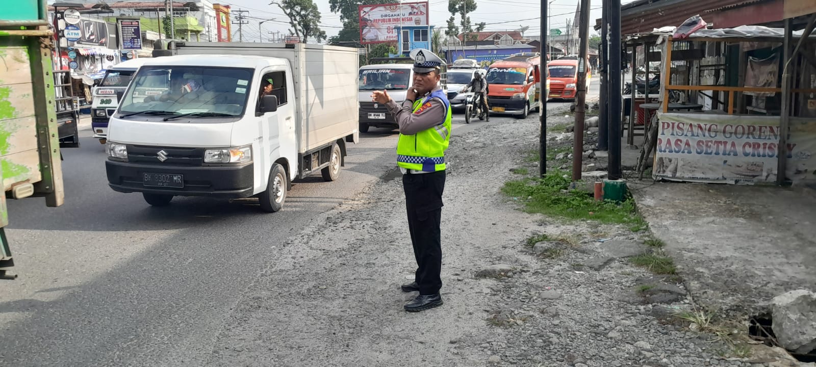 Pos Padat Sore Kamis, Sat Lantas Pematangsiantar Kawal 18 Titik Rawan Kepadatan Lalu Lintas