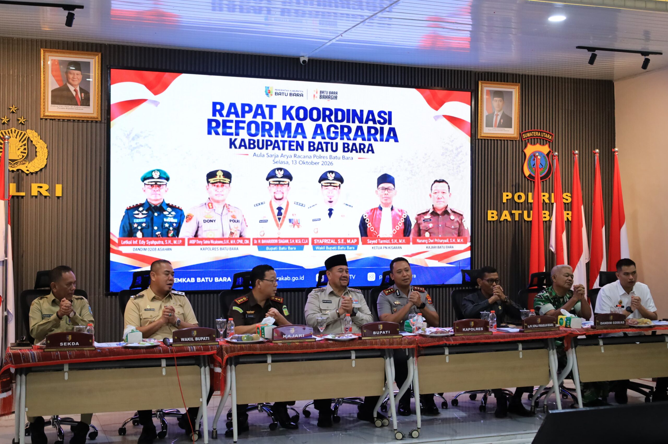 Polres Batu Bara Fasilitasi Rakor Reforma Agraria, Dorong Penyelesaian Konflik Pertanahan secara Terkoordinasi