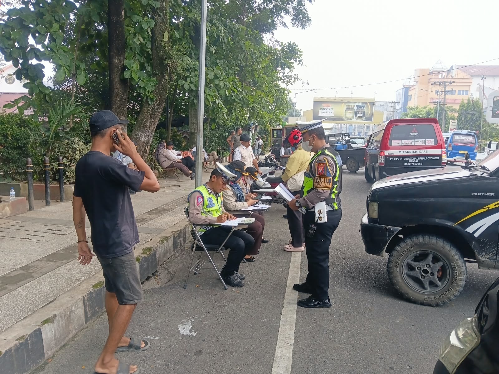 Sat Lantas Polres Pematangsiantar Gelar Razia Gabungan Kepatuhan PKB, Puluhan Kendaraan Diberi Teguran