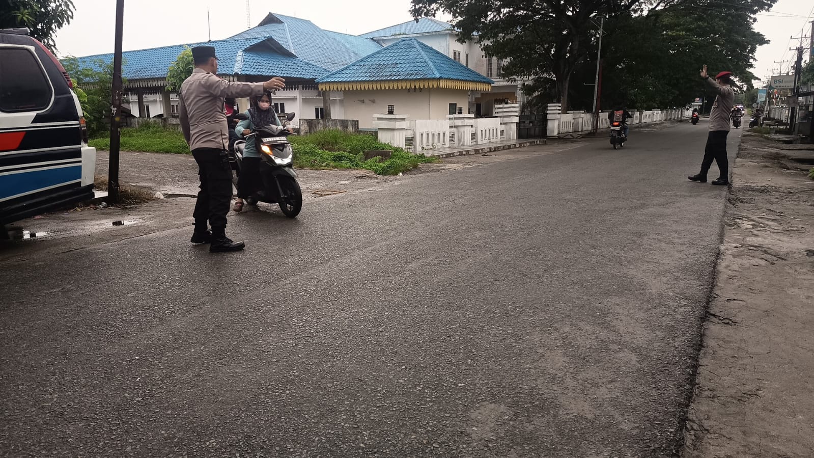 Polres Batu Bara Gelar Strong Point Pagi, Pastikan Aktivitas Masyarakat Berjalan Aman dan Lancar